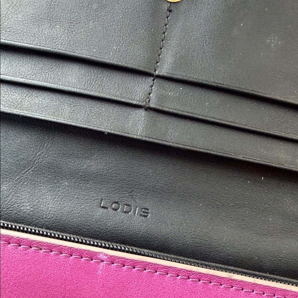 Vintage Lodi’s Pink Leather Women's Clutch - Picture 5 of 7